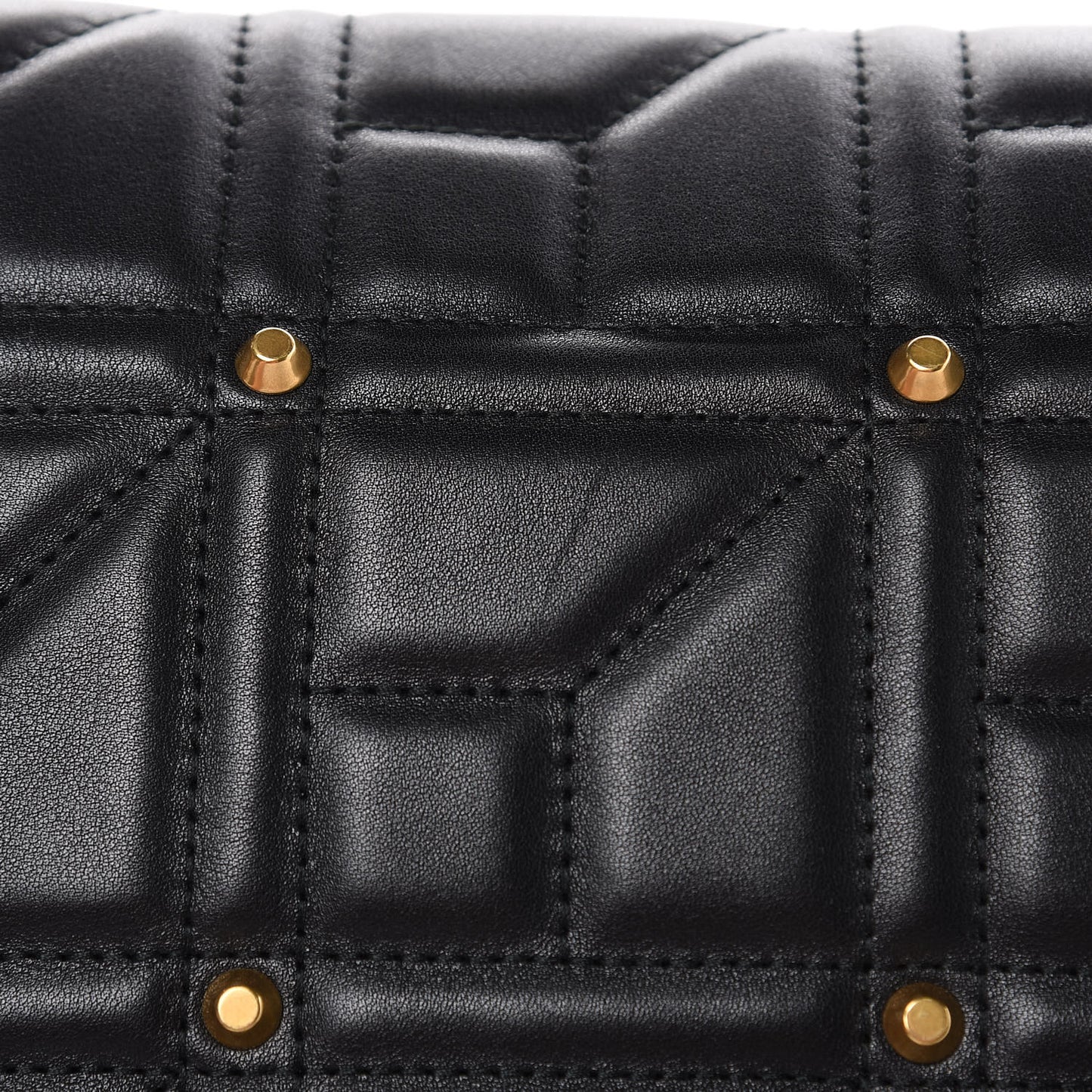 Calfskin Matelasse Studded Medium GG Marmont Shoulder Bag Black