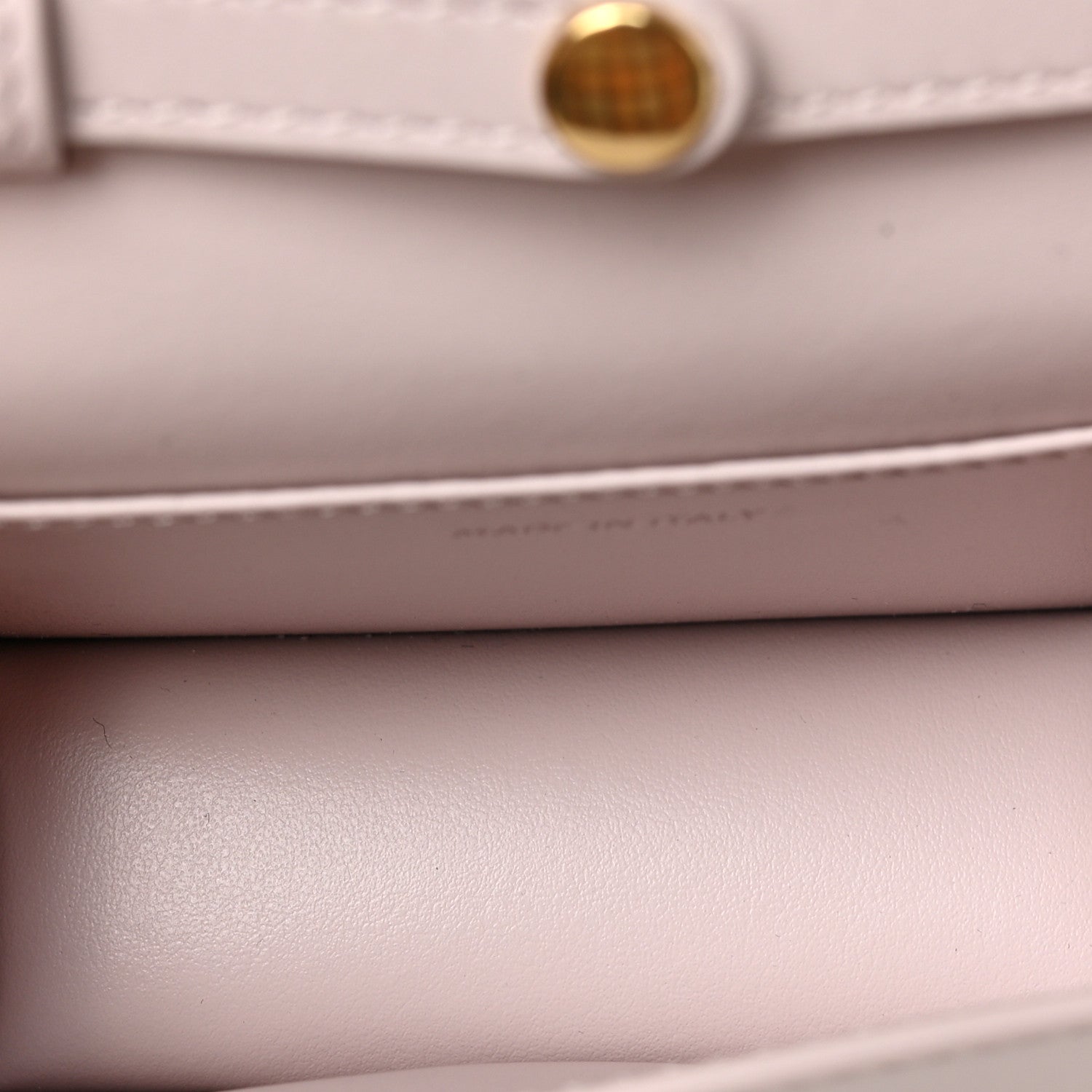 Celine Shiny Calfskin Triomphe Card Holder on Chain Poudre 4 of 8
