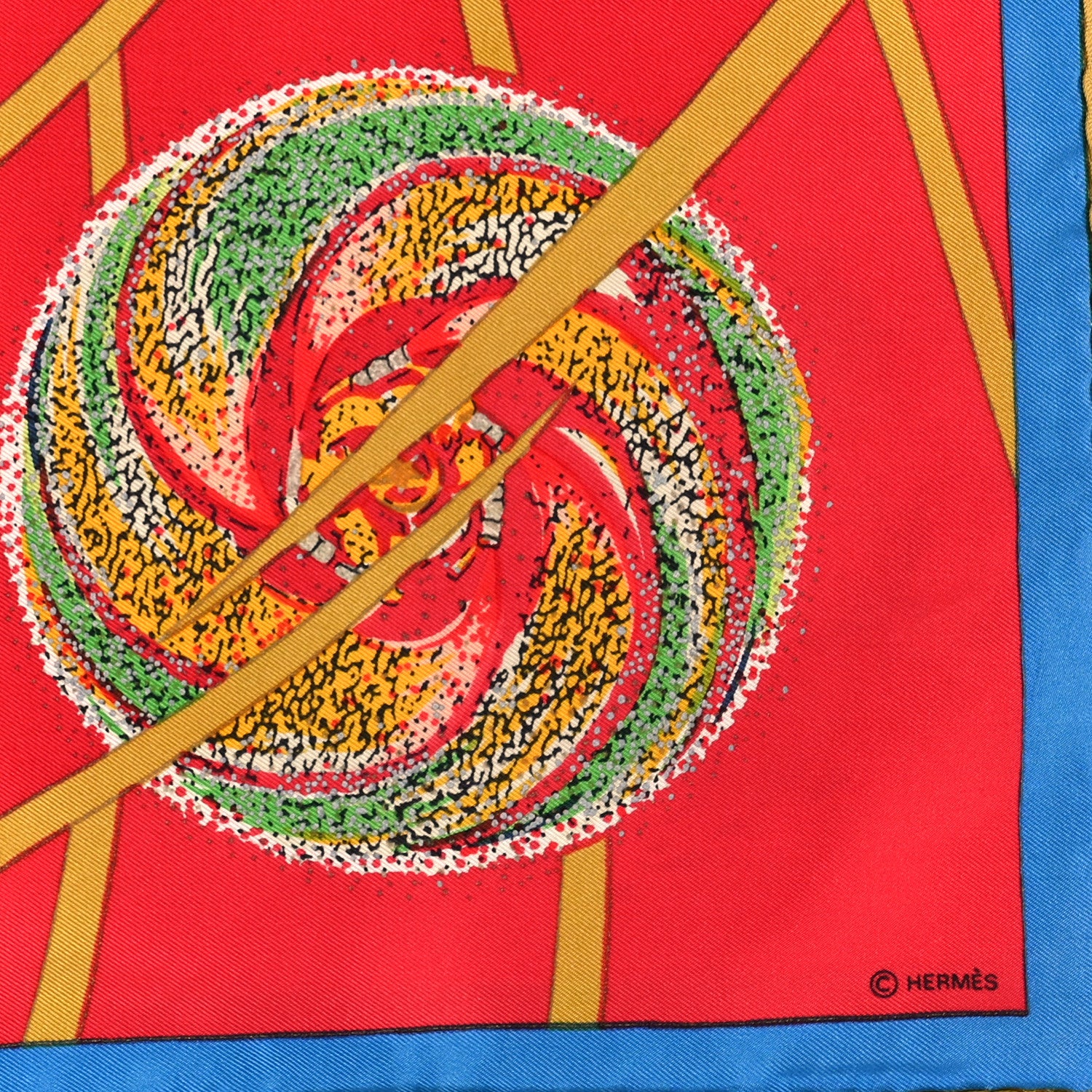 Hermes Silk Les Feux de L'Espace Scarf 90 4 of 4