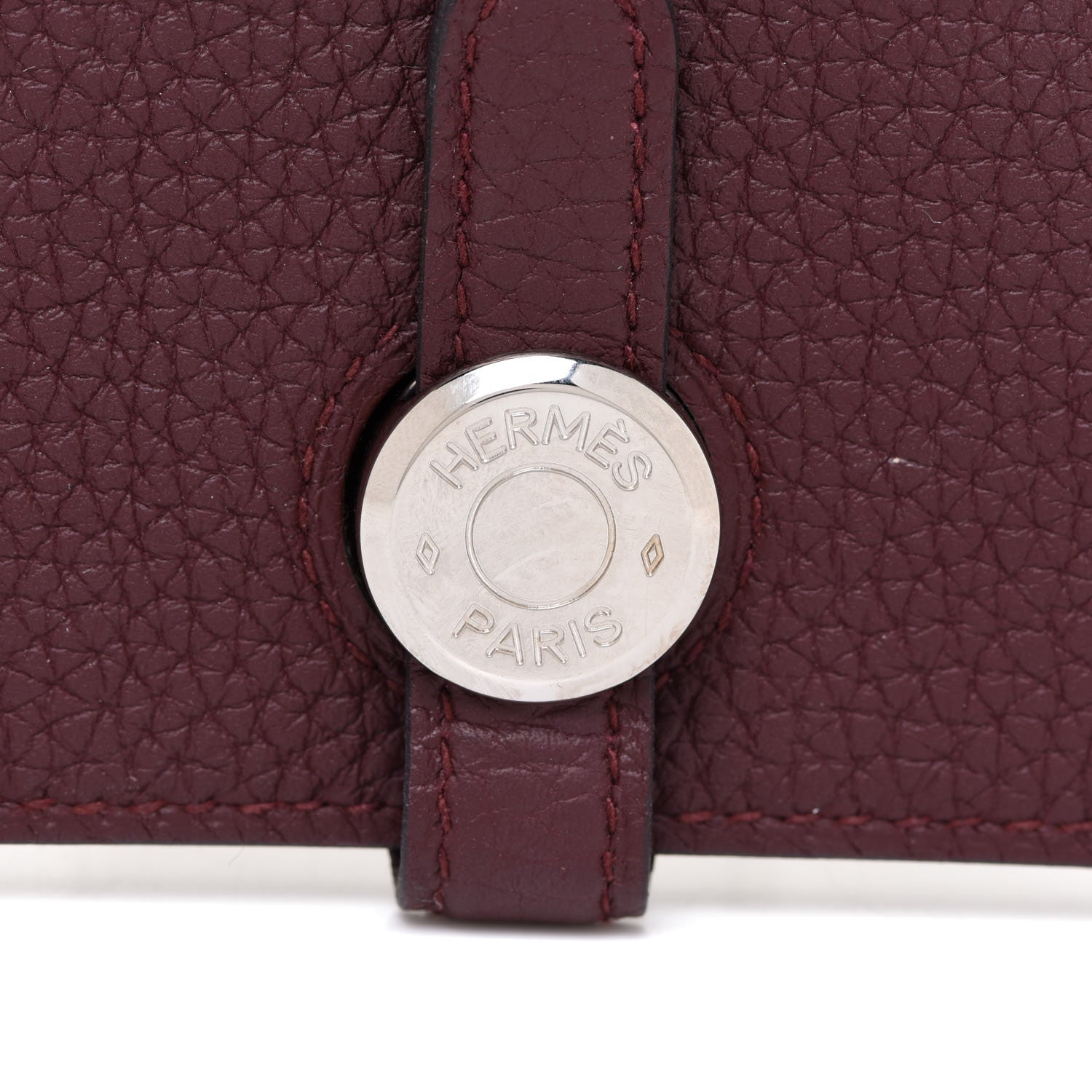 Hermes Togo Dogon Duo Wallet Bordeaux 9 of 10