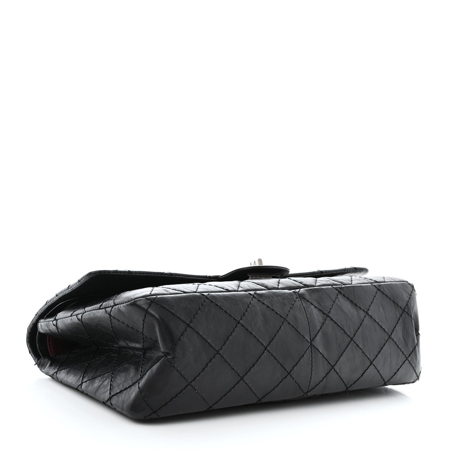 Aged Calfskin Quilted 2.55 Reissue 226 Flap Black