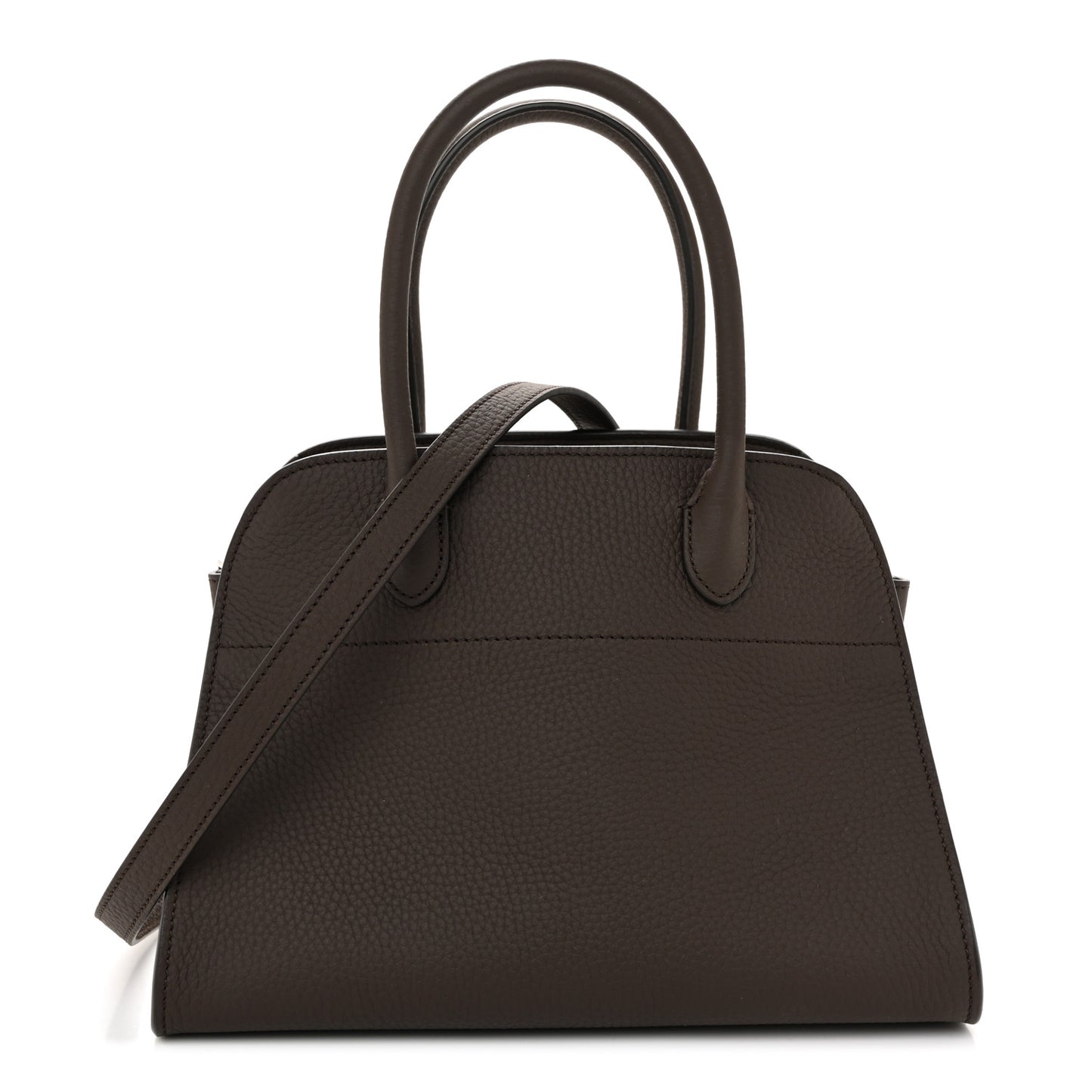 Grained Calfskin Soft Margaux 10 Bag Deep Brown