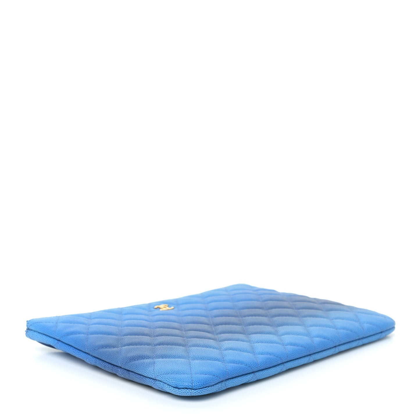Caviar Ombre Medium Cosmetic Case Blue