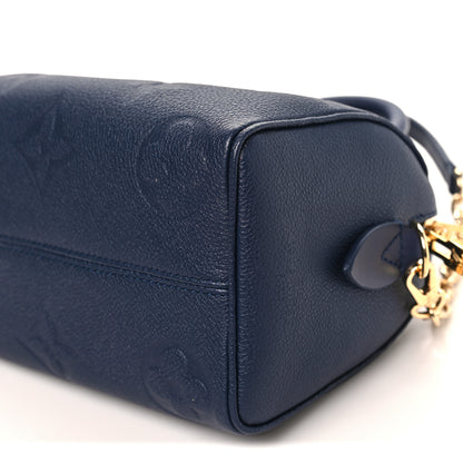 Louis Vuitton Empreinte Monogram Giant Speedy Bandouliere 20 Navy 9 of 9