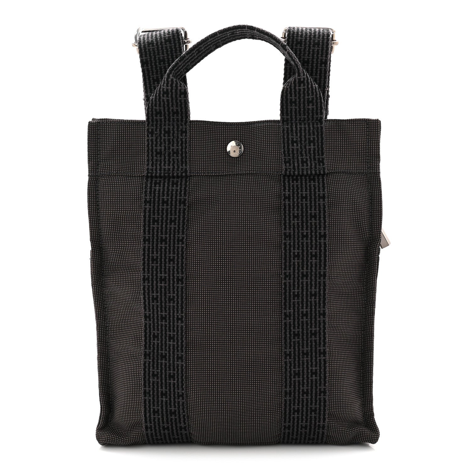 Hermes Canvas Herline Backpack Grey 1 of 17