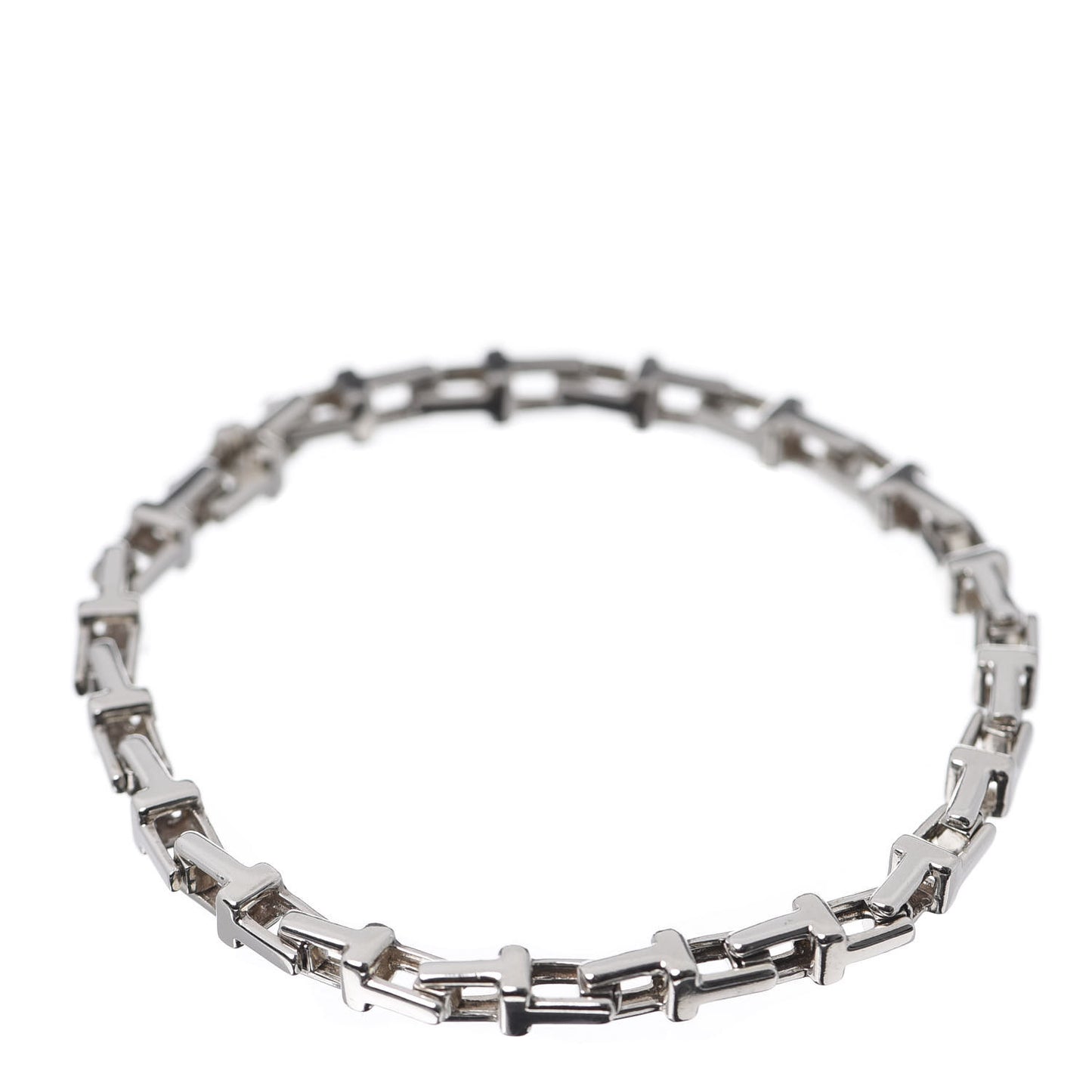 Sterling Silver Narrow T Chain Bracelet