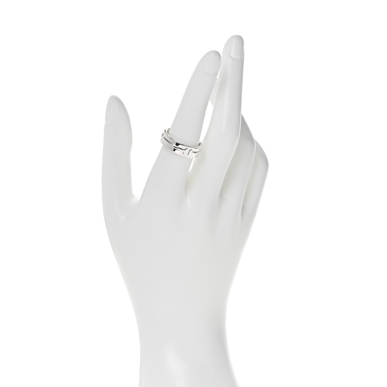 Tiffany Sterling Silver T Two Ring 56 7.5 2 of 4