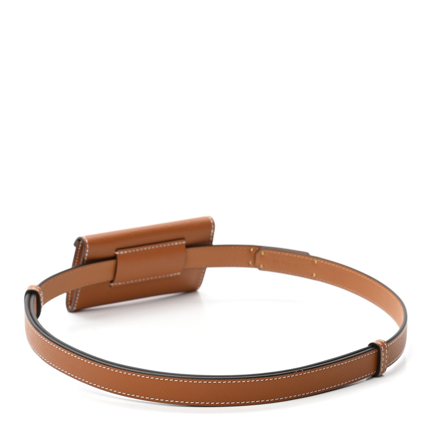 Epsom Kelly Pocket Belt Gold