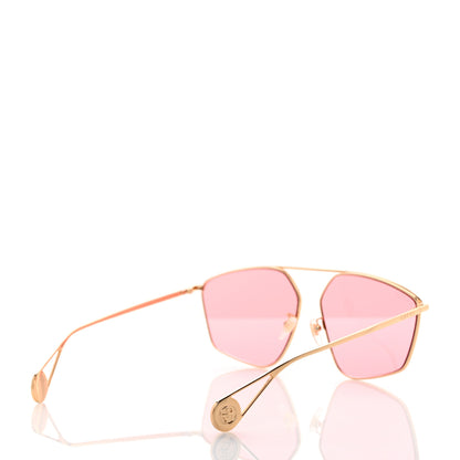 Gucci Square Frame GG0437SA Sunglasses Gold 4 of 8