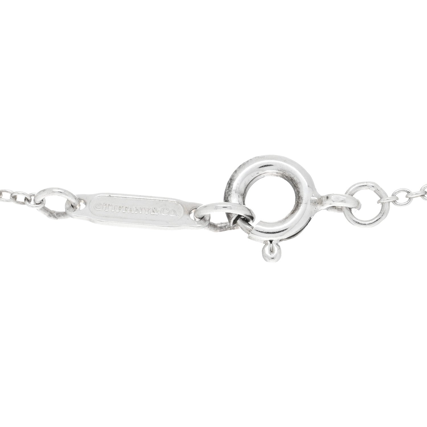 Tiffany Sterling Silver Small Bow Pendant Necklace 3 of 3