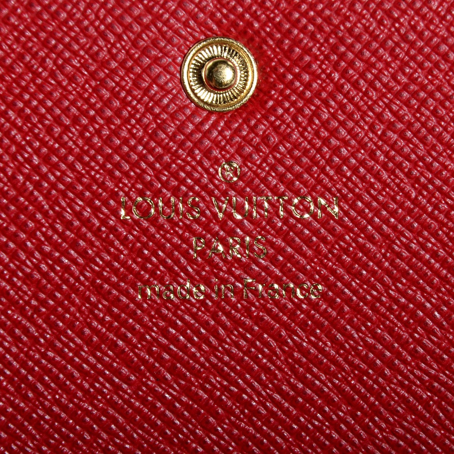 Damier Ebene Emilie Wallet Red