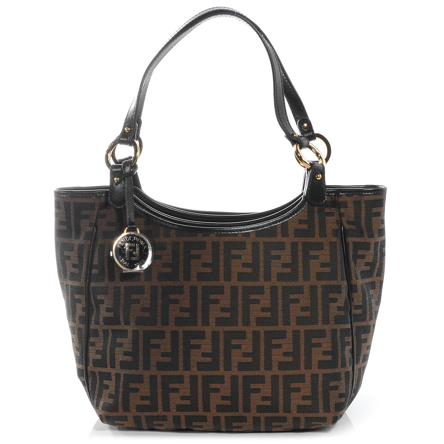 Fendi Zucca Small Chef Shopping Tote Tobacco Moro 1 of 7