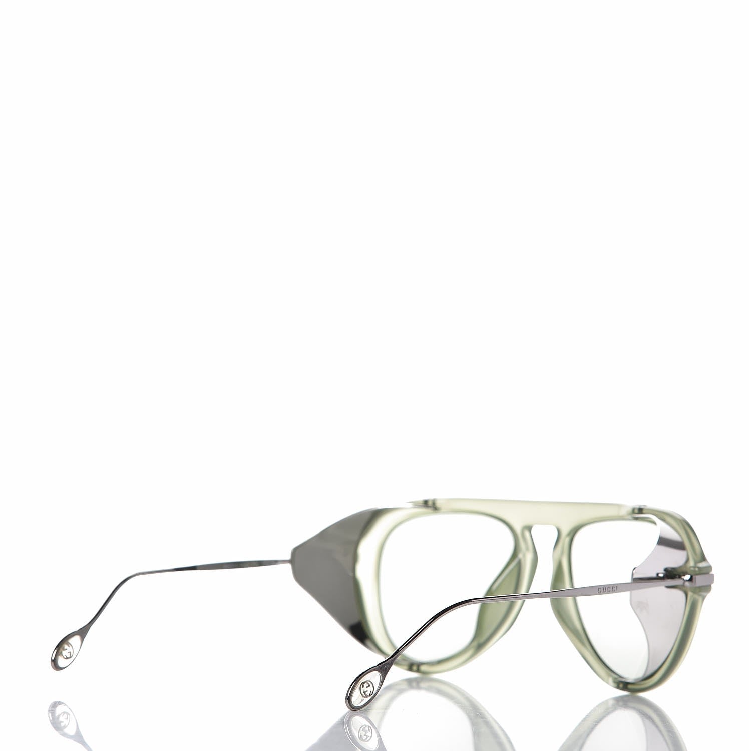 Gucci CVS Y/1 Aviator Sunglasses 3737/S Light Green Ruthenium 4 of 8