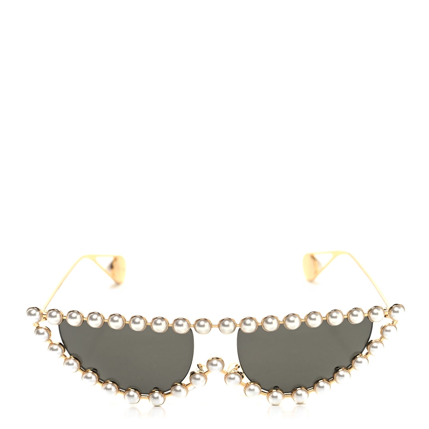 Metal Pearl Cat Eye Sunglasses GG0364S Gold