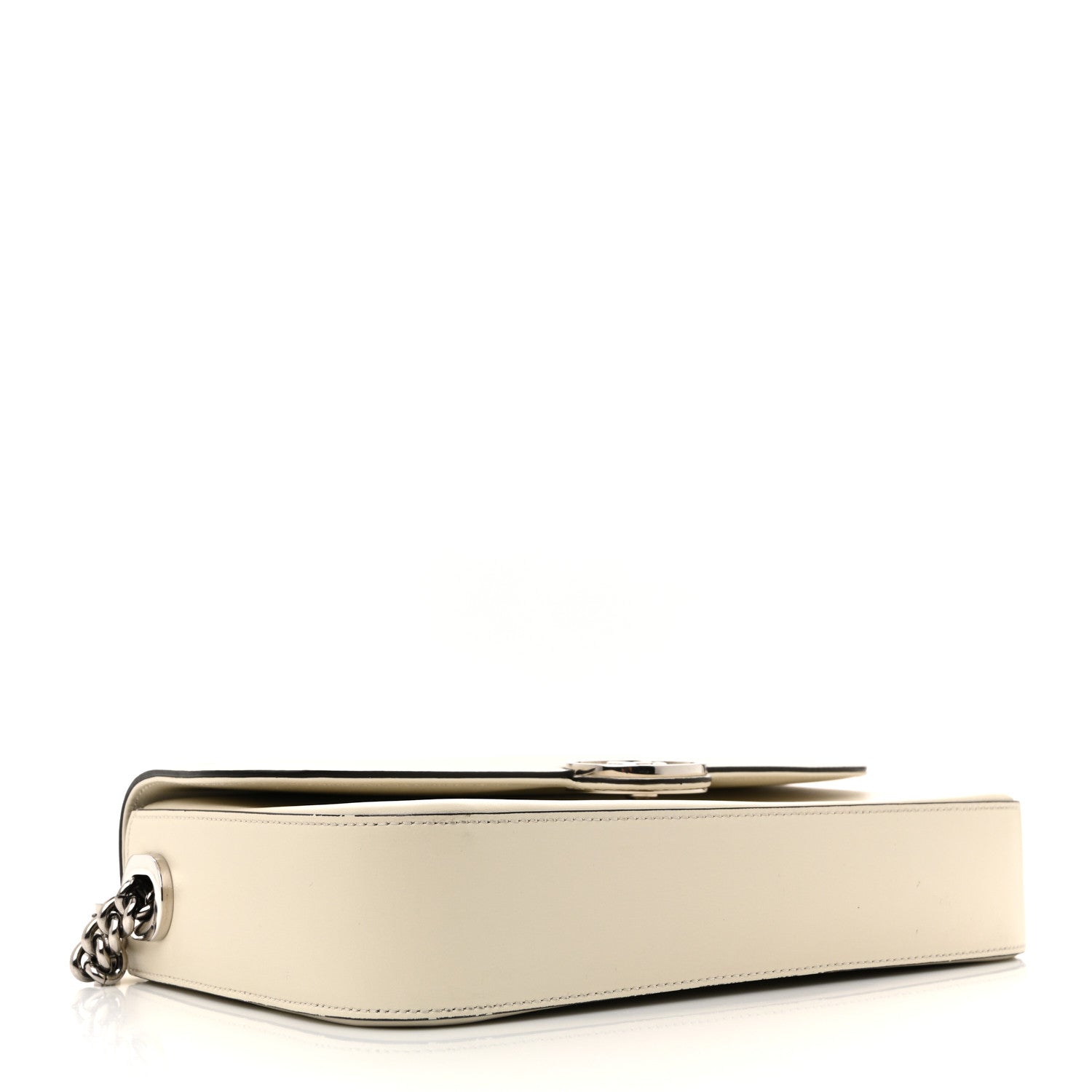 Gucci Senna Calfskin Petite GG Top Handle Shoulder Bag Mystic White 4 of 14
