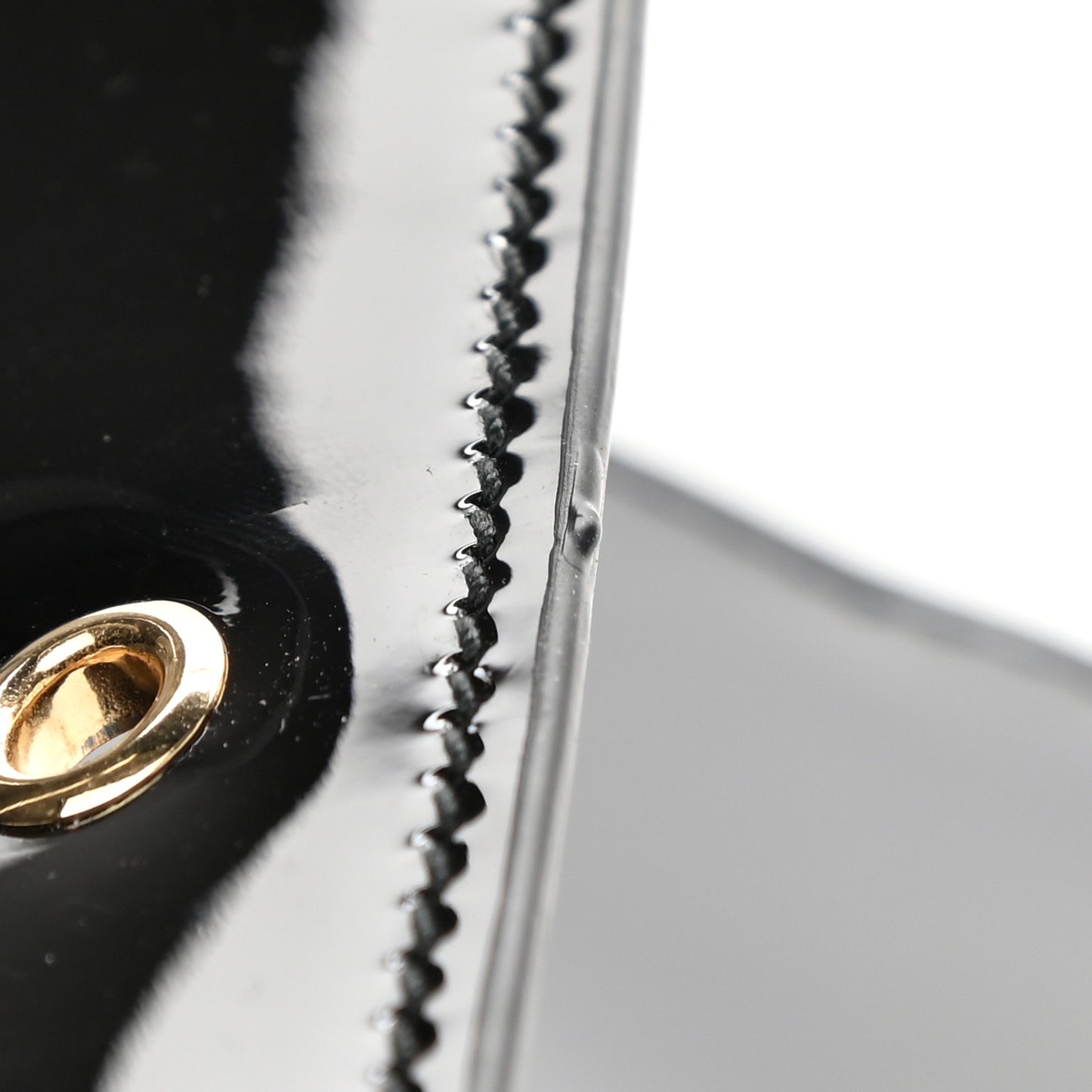 Patent Skull Continental Wallet Black