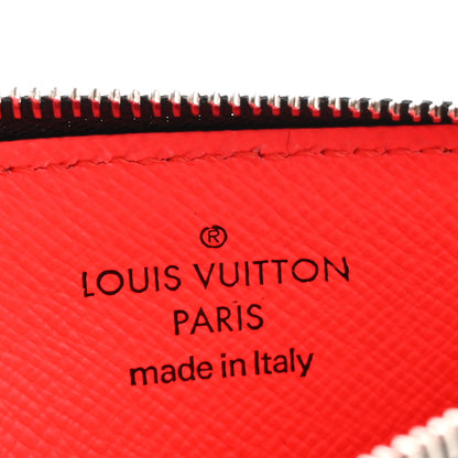 Louis Vuitton Taigarama Coin Card Holder Fire Red 6 of 7