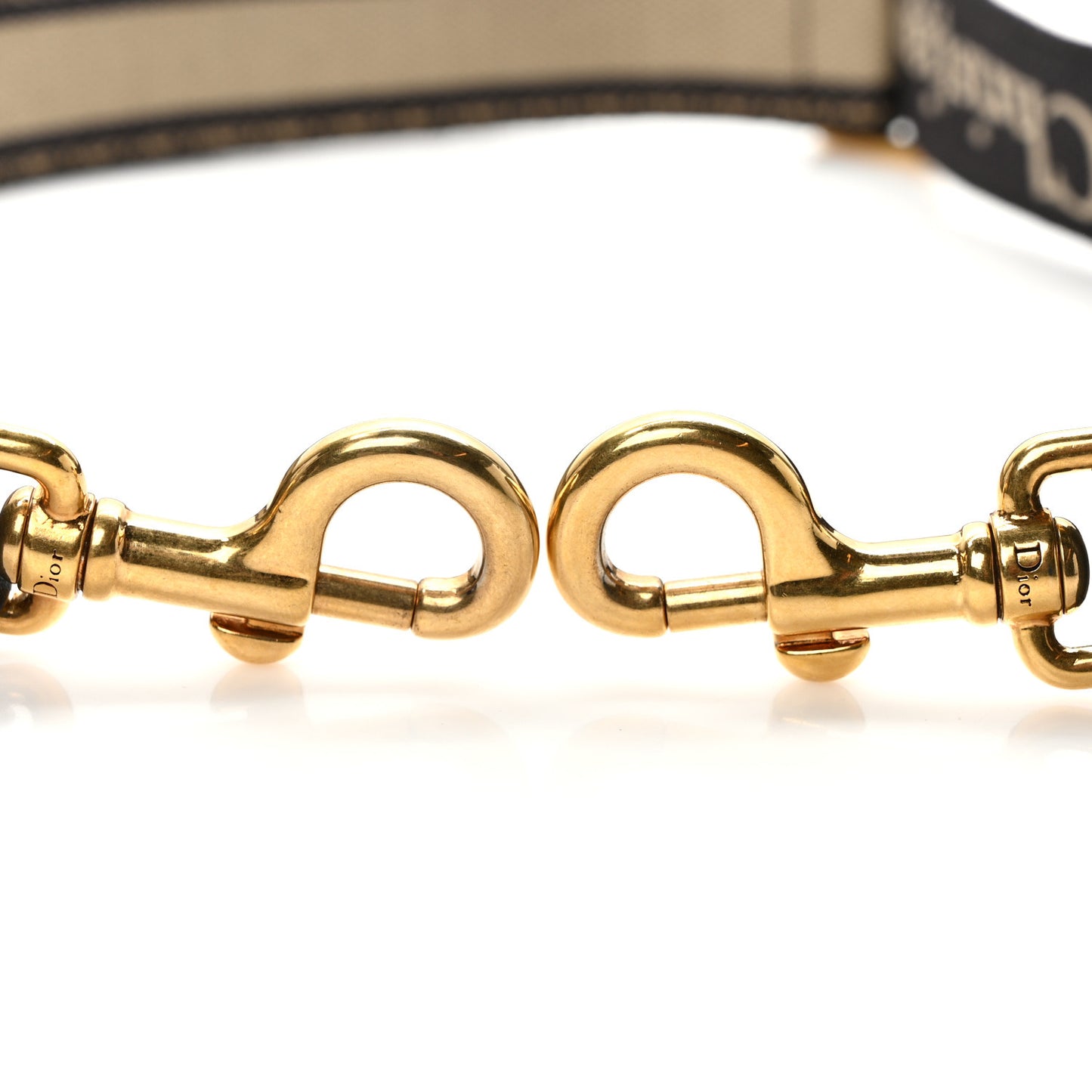 Canvas Embroidered Shoulder Strap Ecru Black