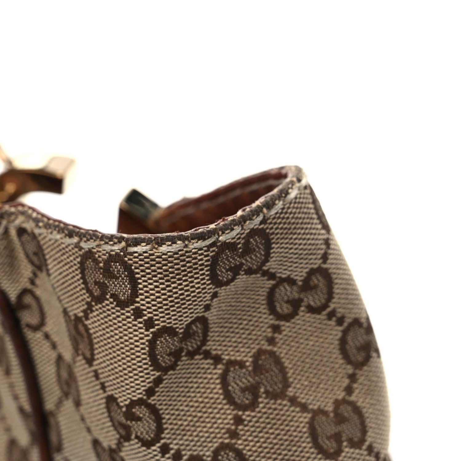 Gucci Monogram Medium Charlotte Hobo Brown 11 of 17