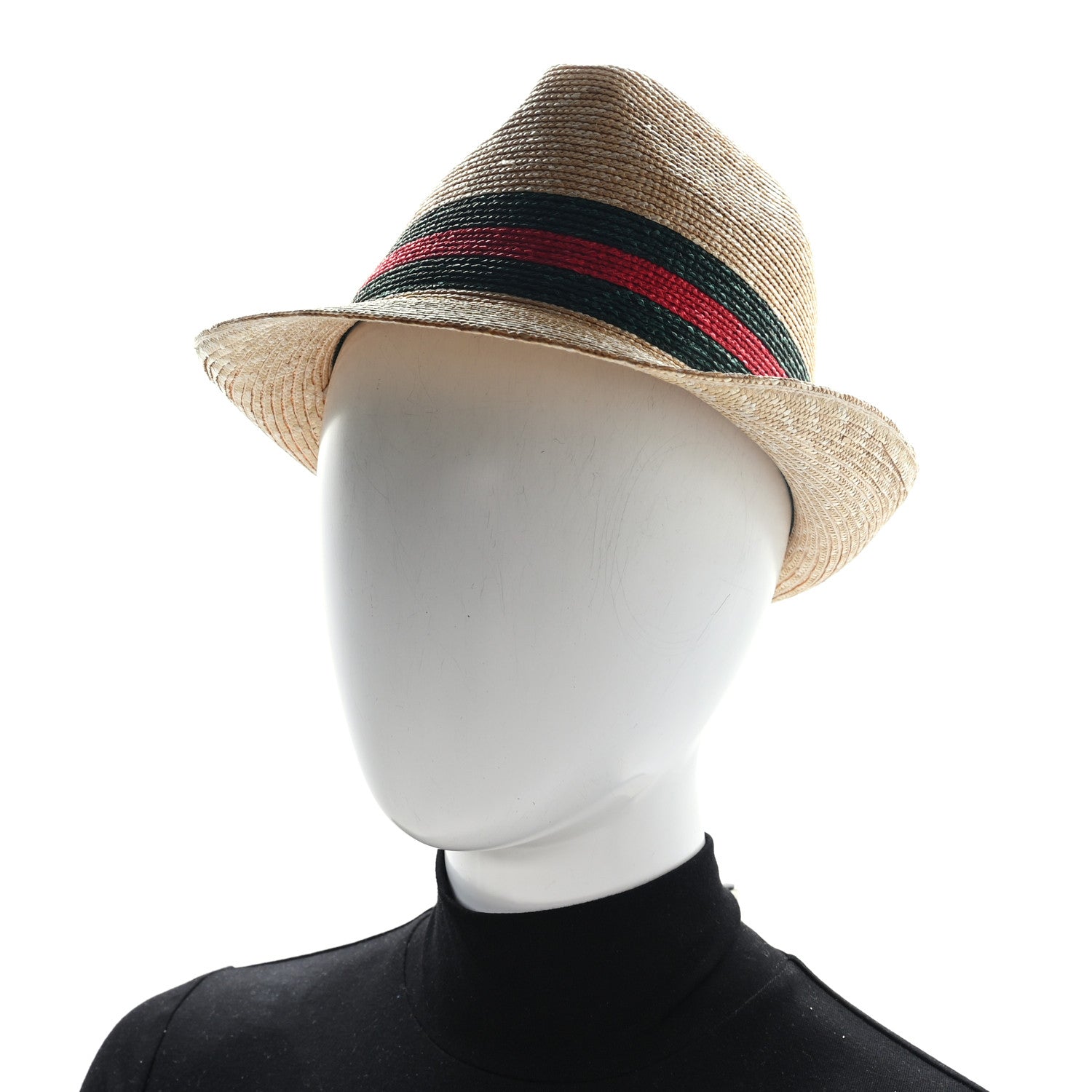 Gucci Abaca Straw Web Fedora Hat S 2 of 9