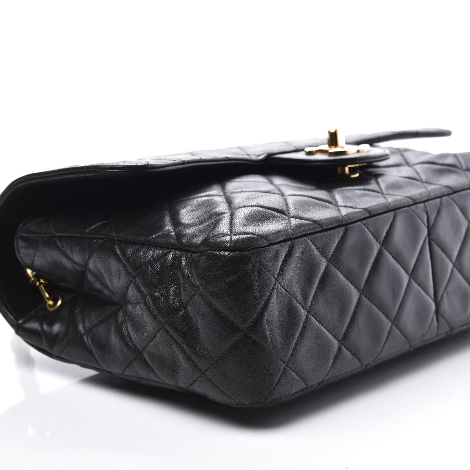 Chanel Lambskin Quilted Medium Single Flap Black 7 of 10