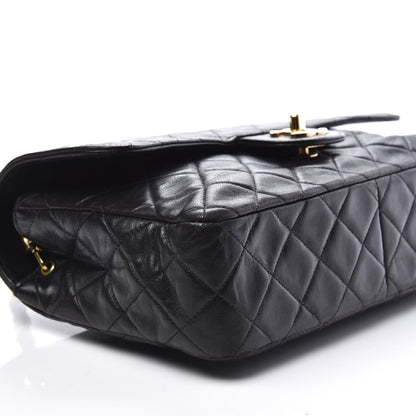 Chanel Lambskin Quilted Medium Single Flap Black 7 of 10
