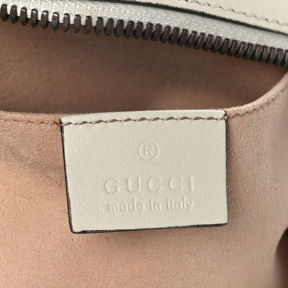 Gucci Calfskin Matelasse Small GG Marmont Chain Shoulder Bag White 7 of 11