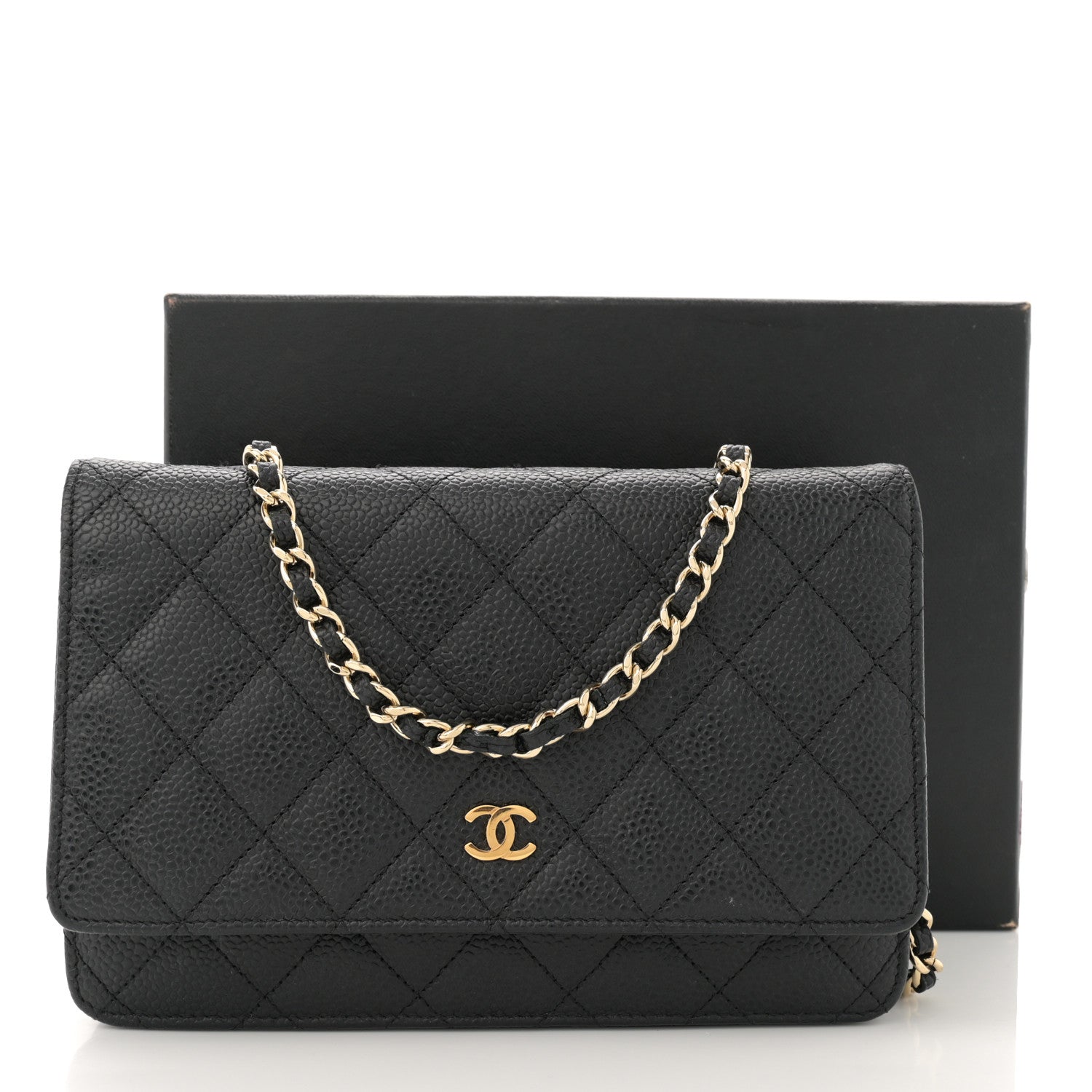 Chanel Caviar Quilted Wallet on Chain WOC Black 13 of 13