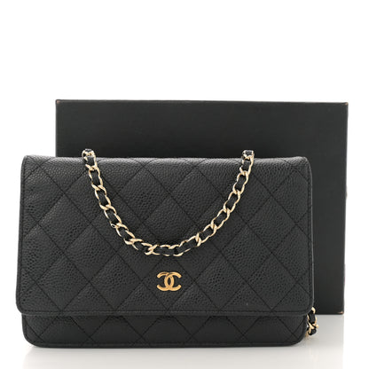 Chanel Caviar Quilted Wallet on Chain WOC Black 13 of 13