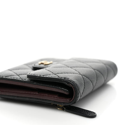 Chanel Caviar Quilted Compact Flap Wallet Black 14 of 14