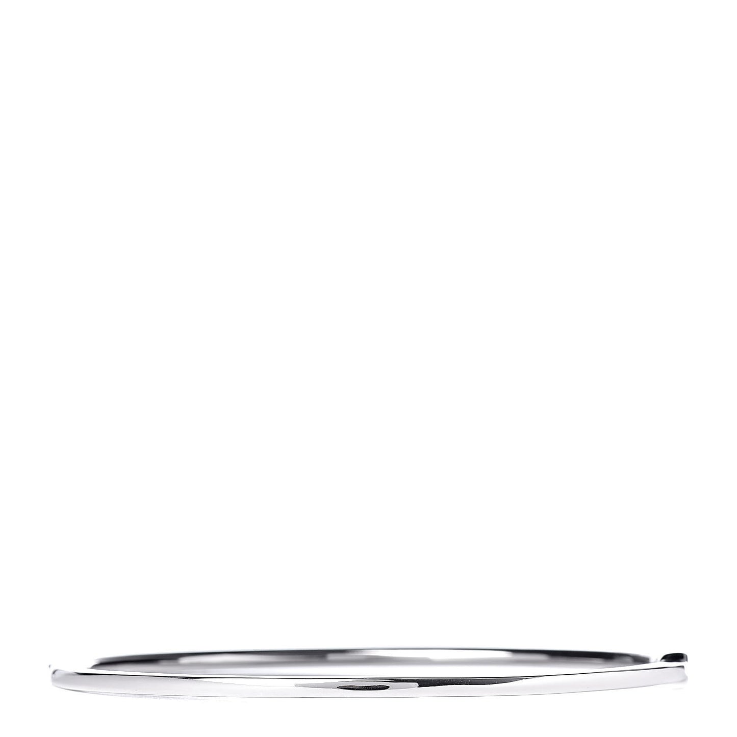 18K White Gold Pink Sapphire Metro Hinged Bangle L