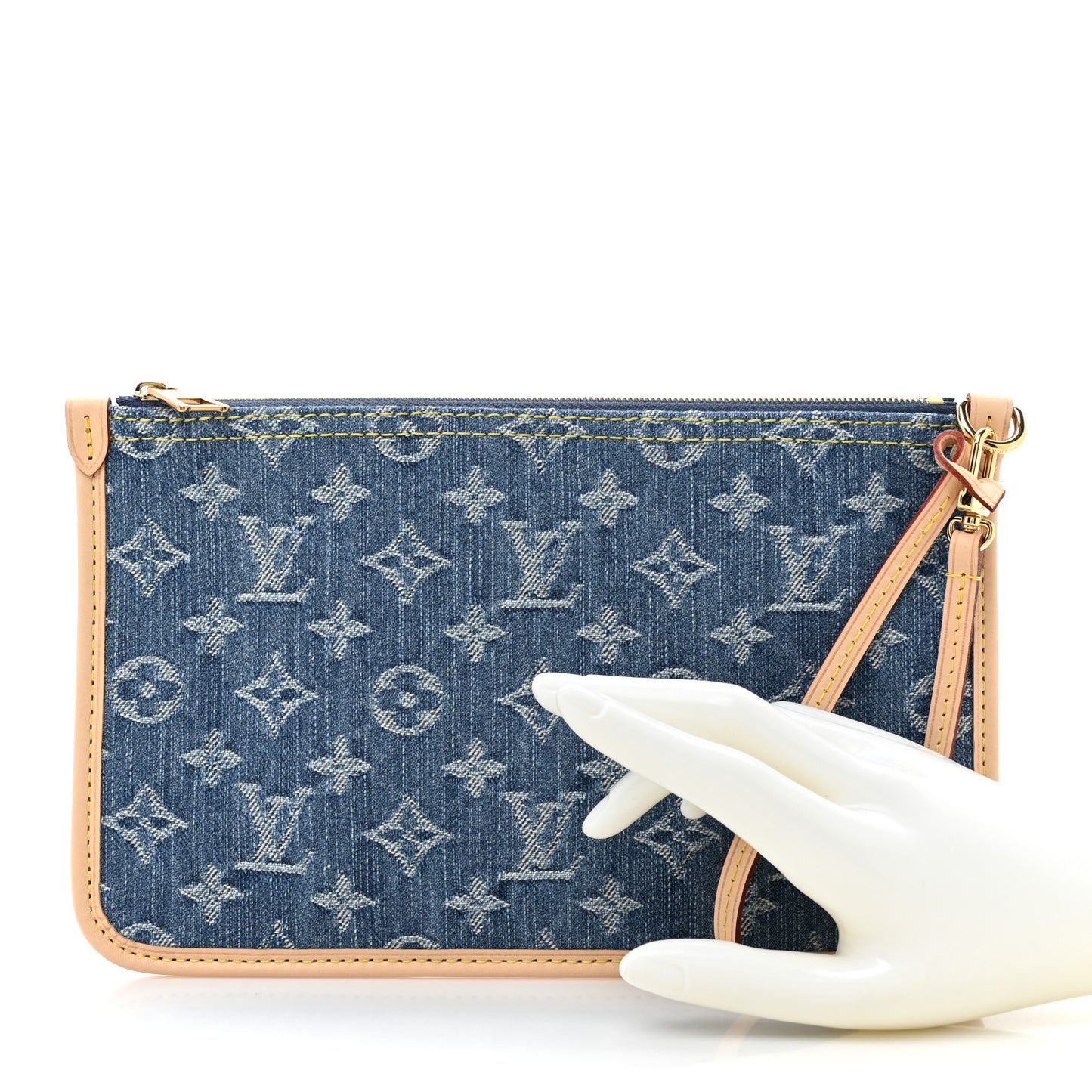 Denim Monogram Jacquard Neverfull MM GM Blue
