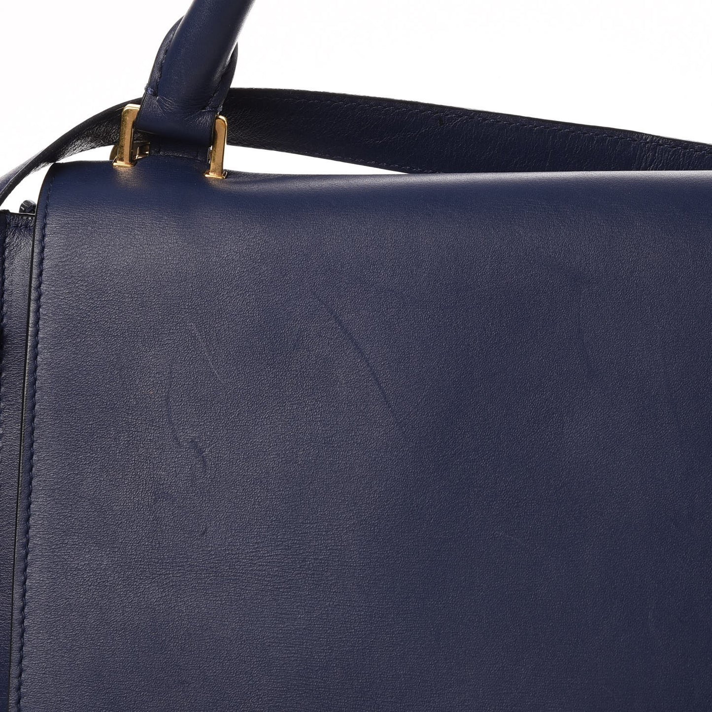 Palmelato Calfskin Medium Trapeze Ink Blue