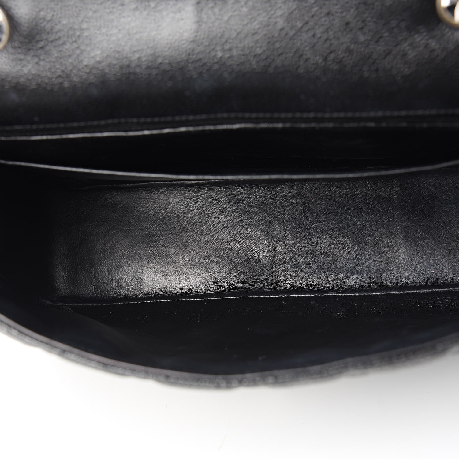 Chanel Caviar Quilted Jumbo Single Flap Black 5 of 16