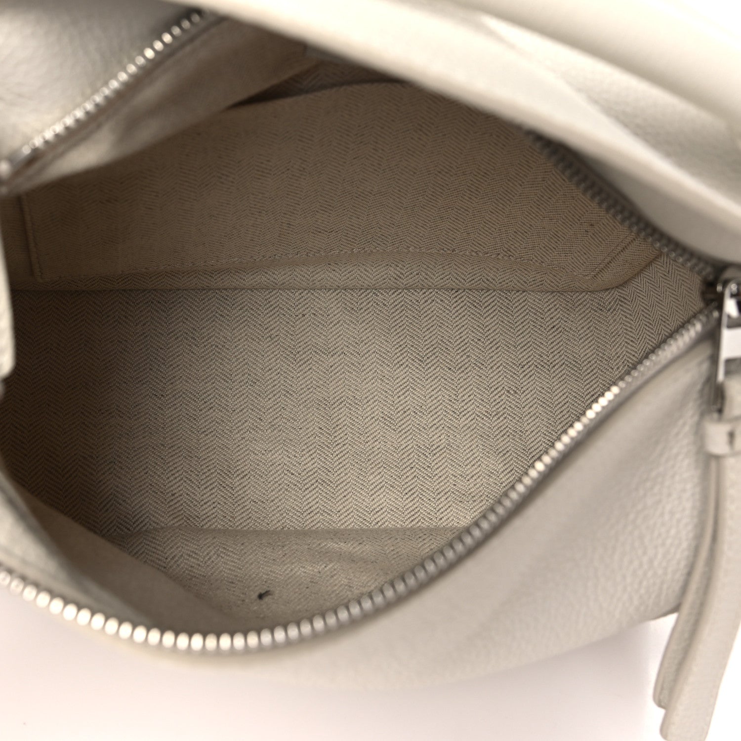 Loewe Soft Grained Calfskin Small Puzzle Edge Bag Soft White 5 of 9