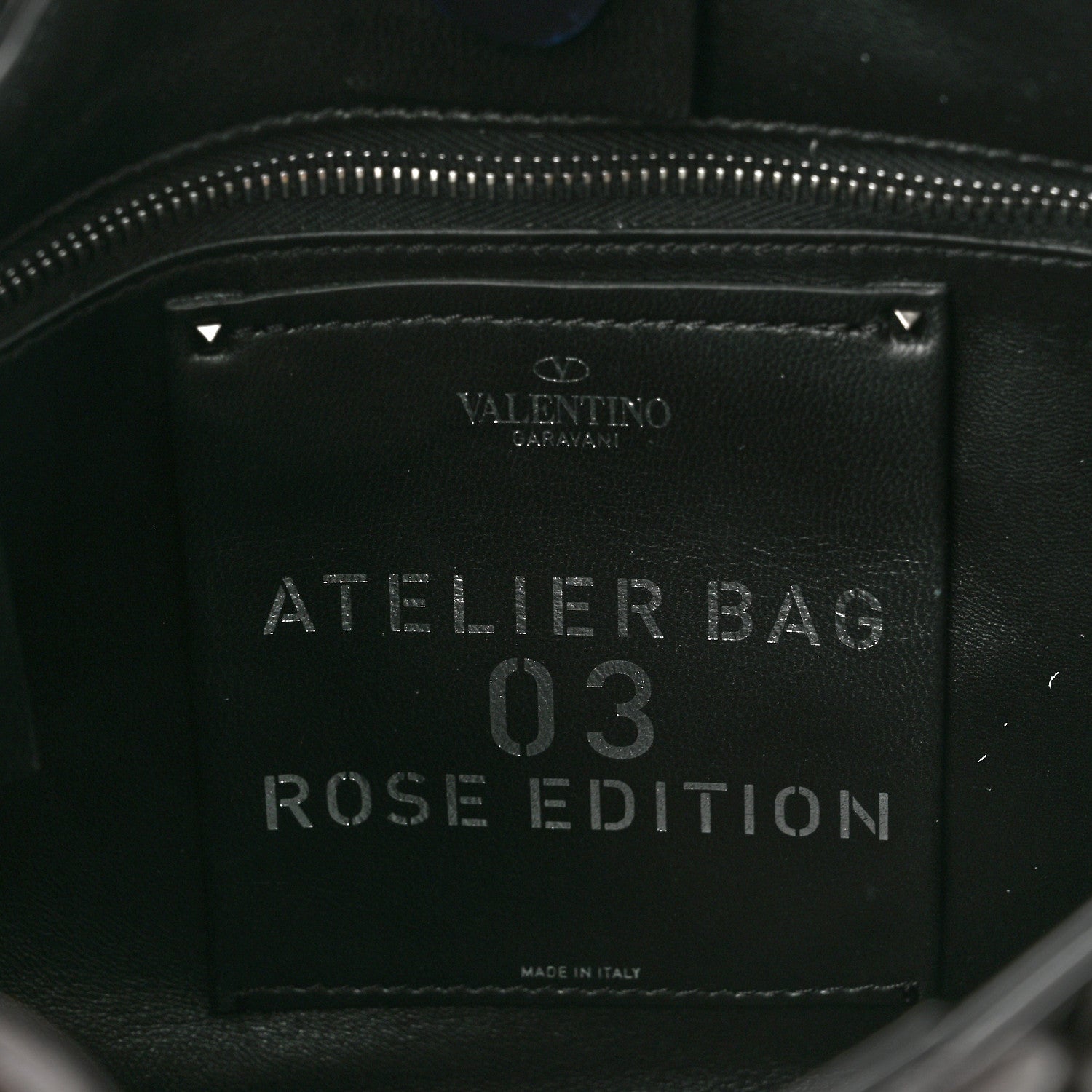 Valentino Garavani Nappa Atelier 03 Rose Edition Small Hobo Black 6 of 9
