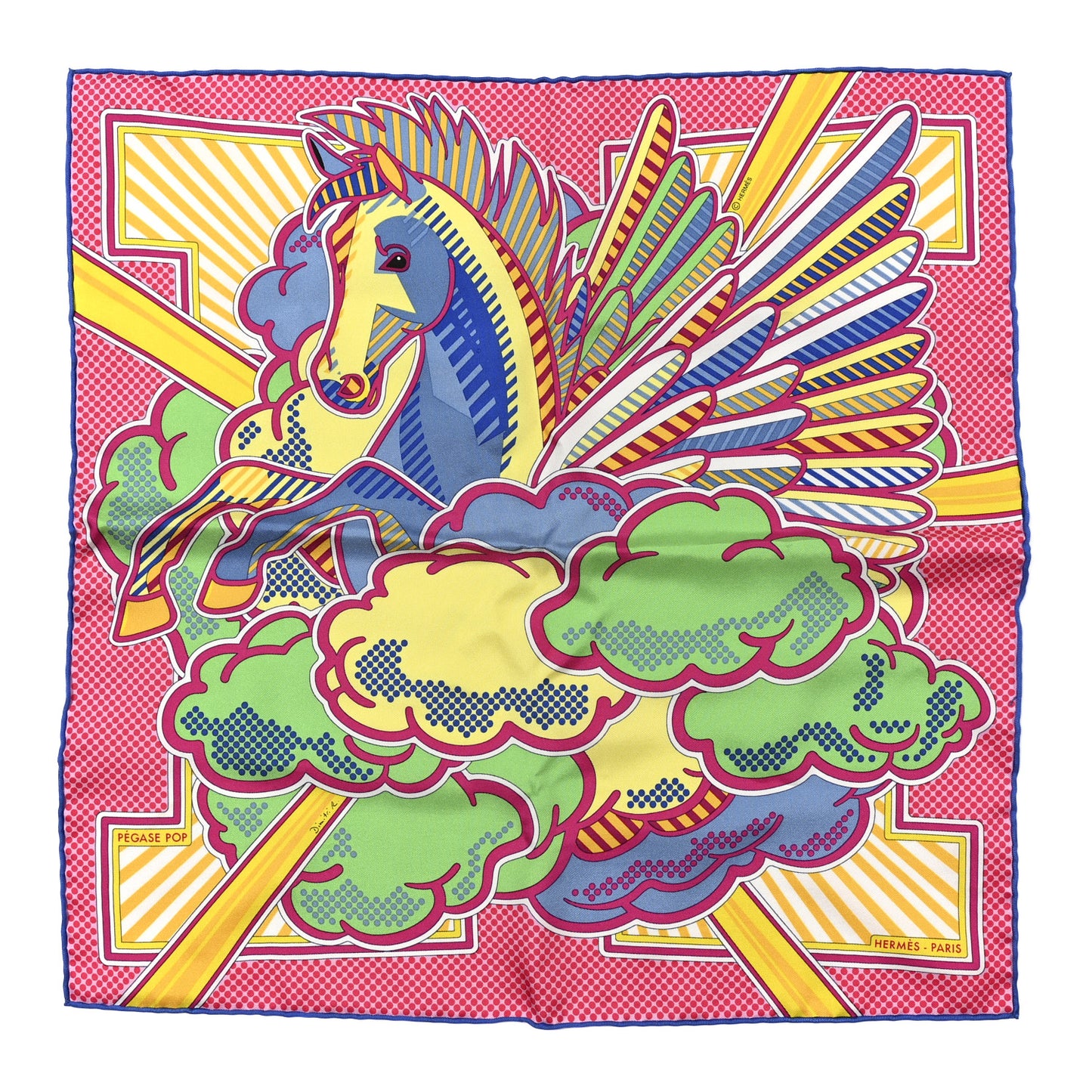 Silk Pegase Pop Scarf 45