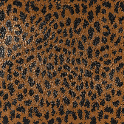 Celine Goatskin Leopard Printed Small Trio Crossbody Bag Brown Black 10 of 12