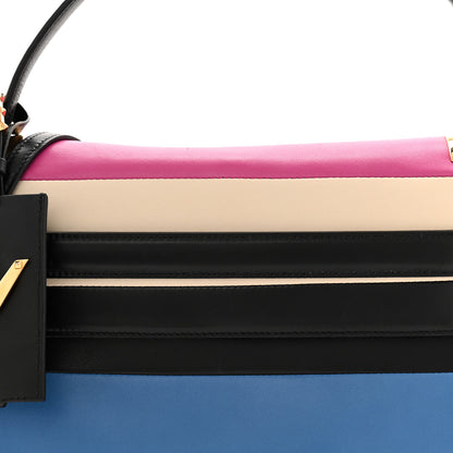 Valentino Garavani Vitello Striped Medium My Rockstud Frame Bag Multicolor 8 of 16
