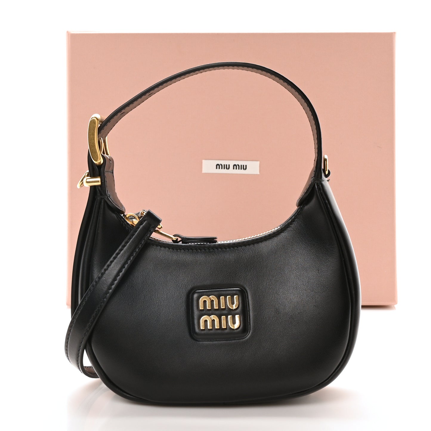 Soft Calf Mini Hobo Black