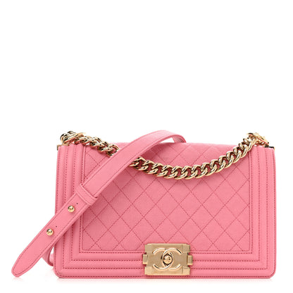 Chanel Caviar Quilted Medium Boy Flap Light Pink 1 of 10