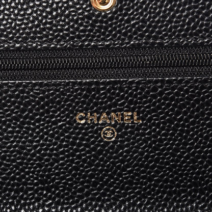 Chanel Caviar Quilted Wallet On Chain WOC Black 6 of 9