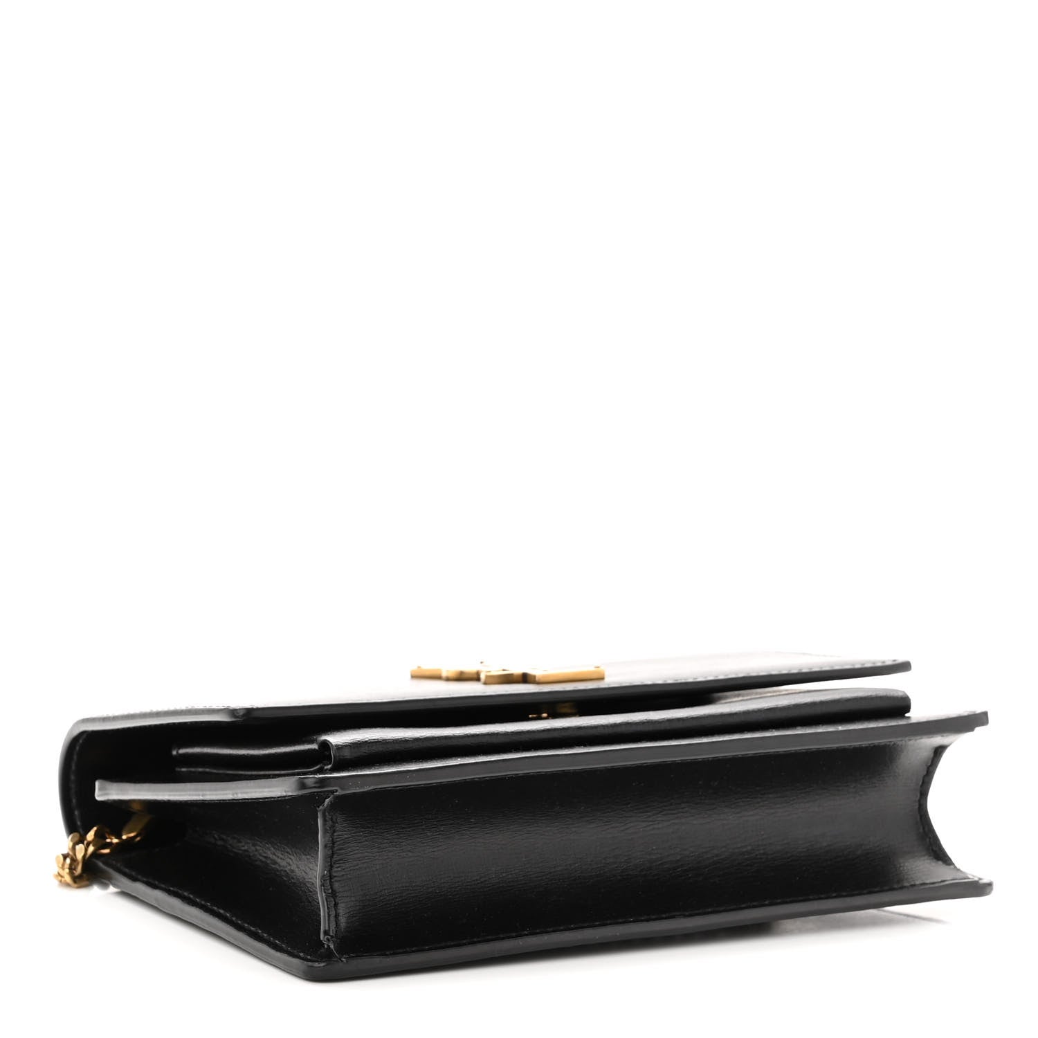 Saint Laurent Calfskin Monogram Sunset Chain Wallet Black 4 of 9