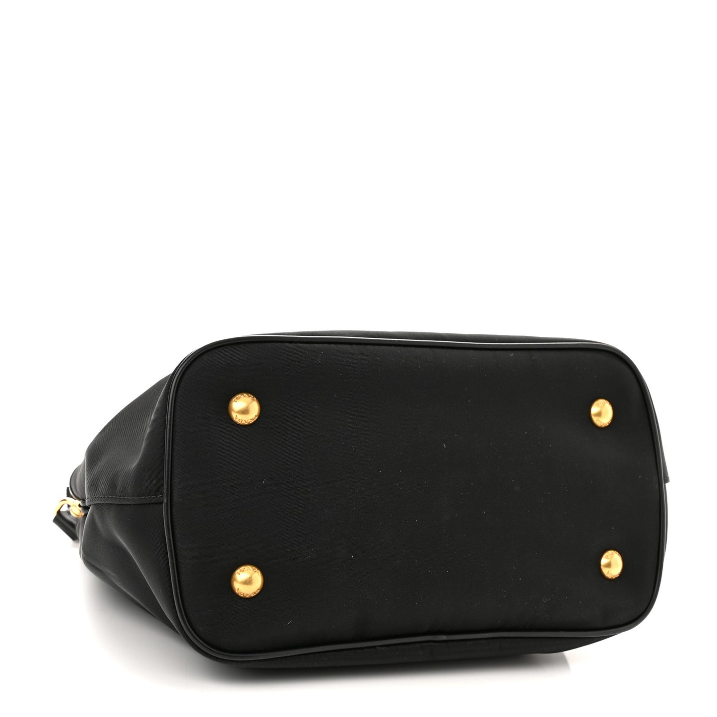 Tessuto Nylon Soft Calf Small Tote Black