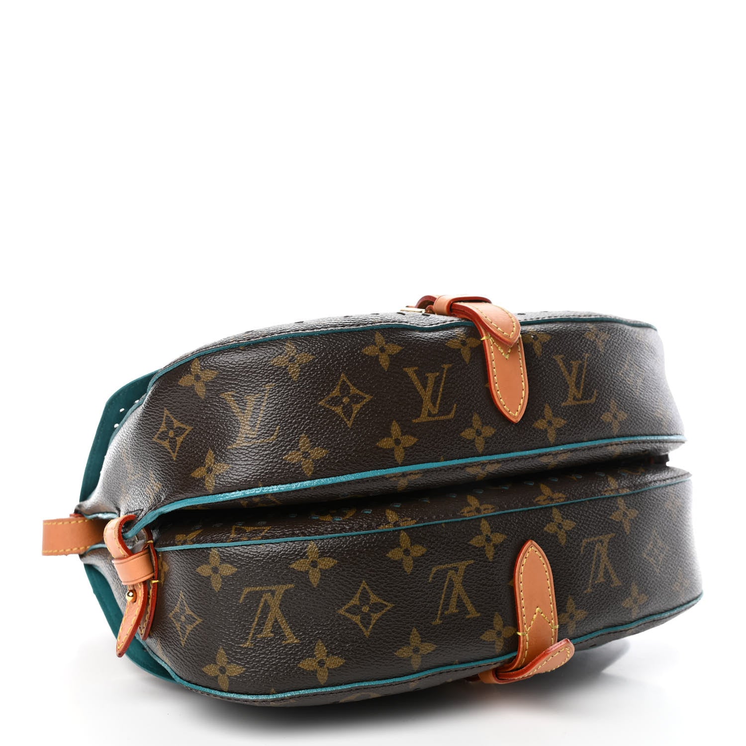 Louis Vuitton Monogram SC Flore Saumur Teal 3 of 4