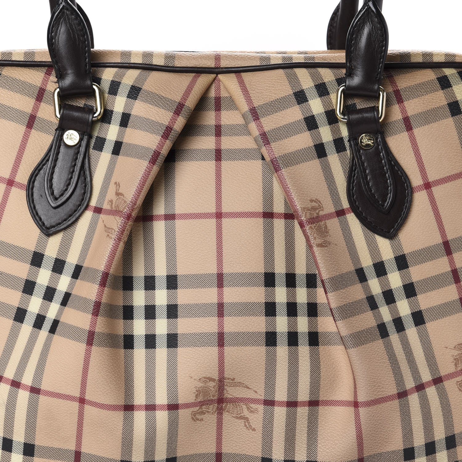 Burberry Haymarket Check Shoulder Bag Chocolate 8 of 12