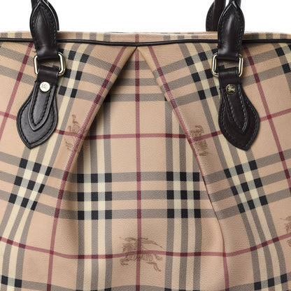 Burberry Haymarket Check Shoulder Bag Chocolate 8 of 12