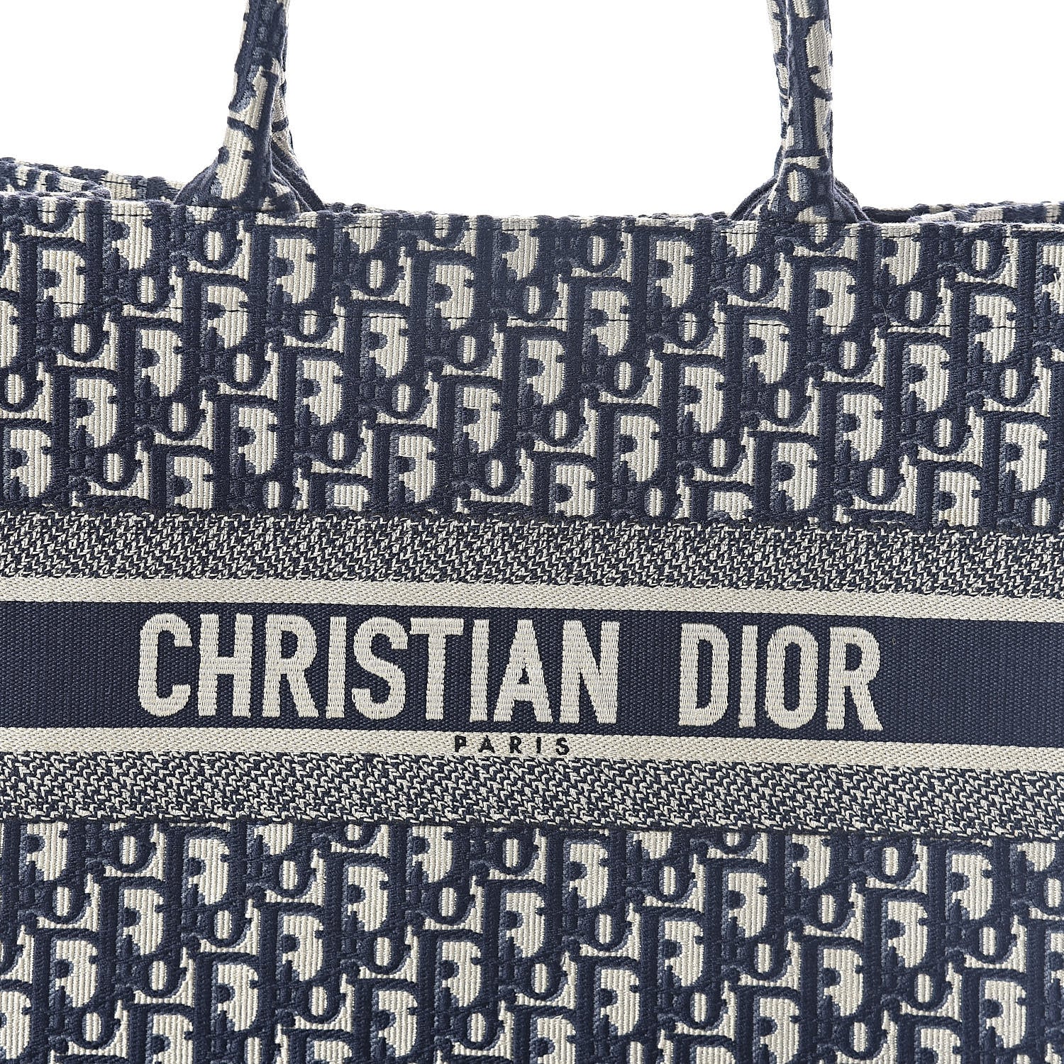 Christian Dior Oblique Medium Book Tote Blue Multicolor 5 of 7