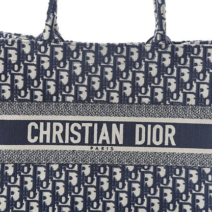 Christian Dior Oblique Medium Book Tote Blue Multicolor 5 of 7