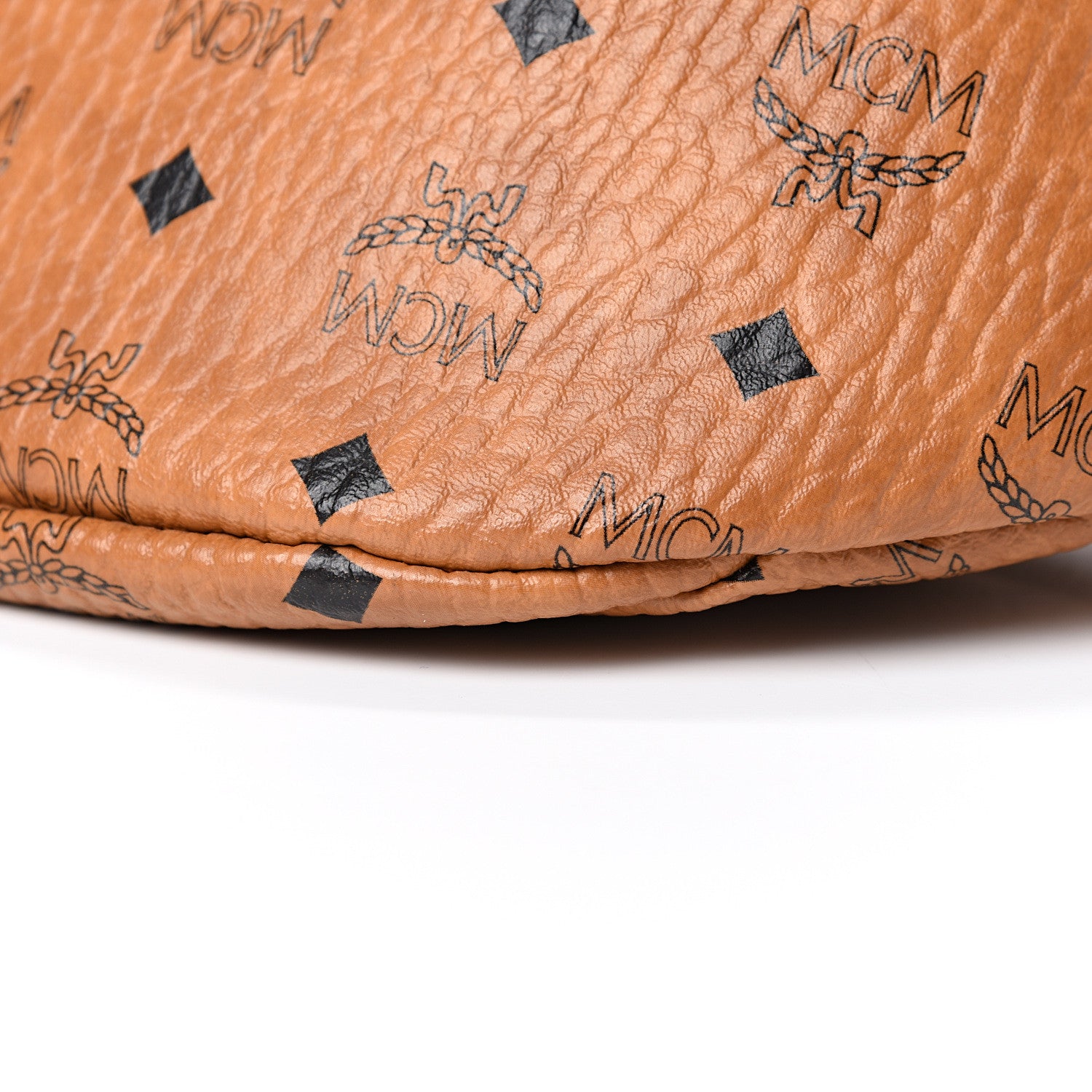 MCM Visetos Medium Stark Belt Bag Cognac 7 of 7